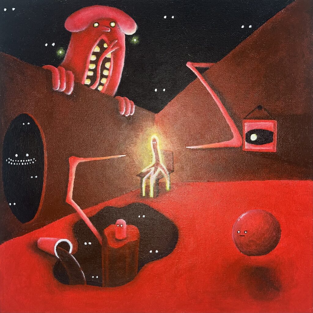 Painting-red-moody-monsters