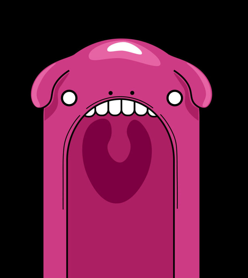 pink-creatures-mouth-teeth