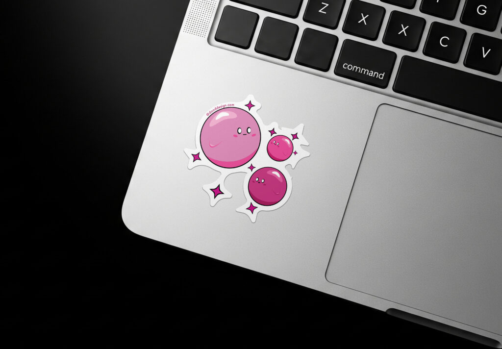 pink-ball-creature-sticker-computer
