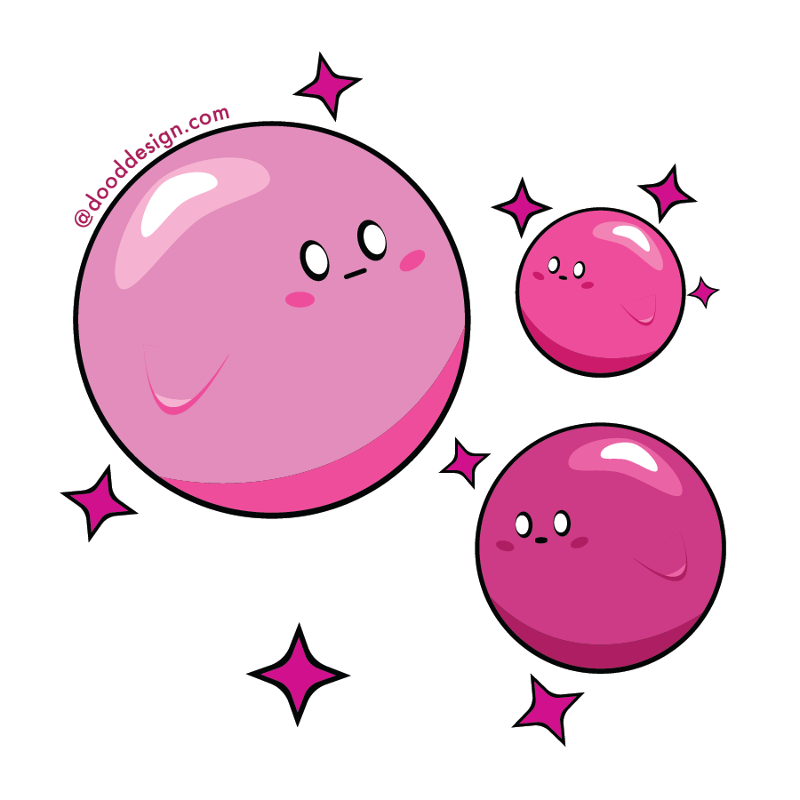 pink-ball-creature-sparkles